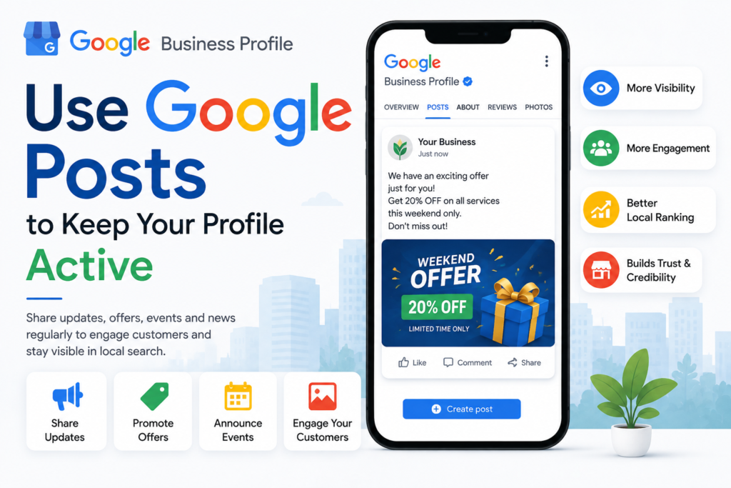 Google Posts for an active Google Business Profile
