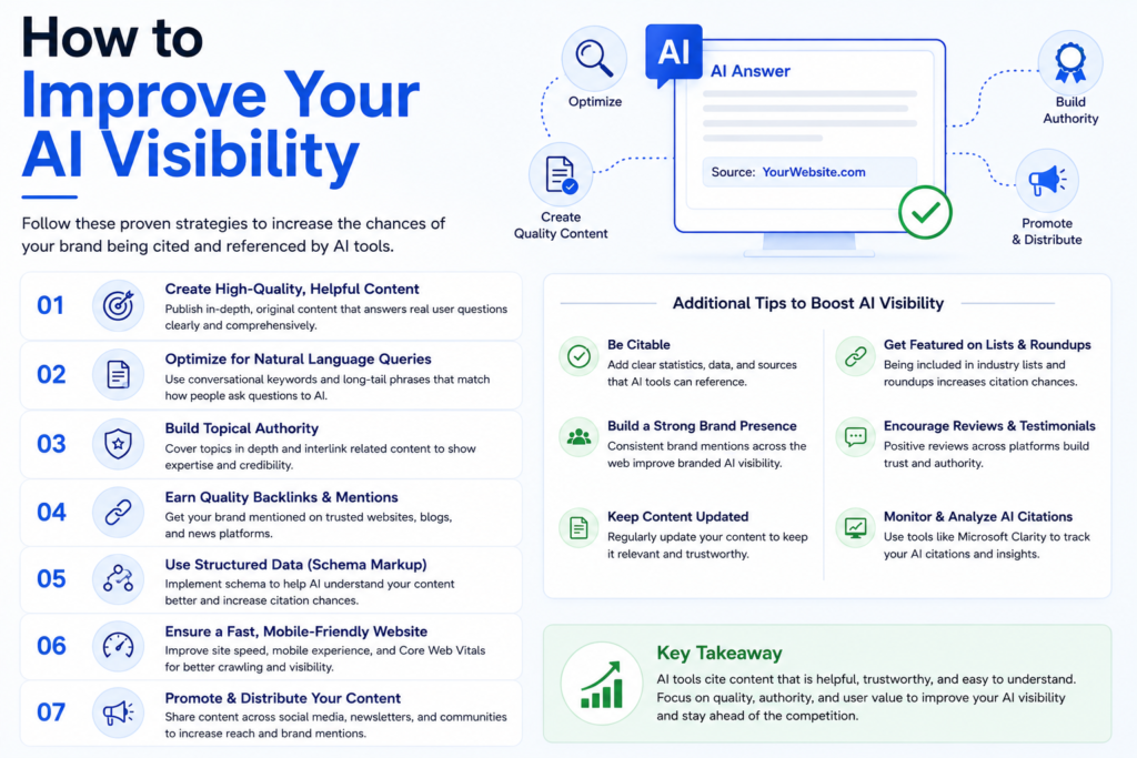 How to Improve Your AI Visibility with AI search optimization strategies